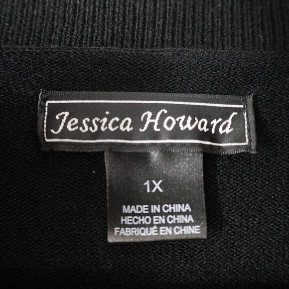 Jessica Howard Womens Cowl Neck Sweaterdress Plus Size 1X - Picture 11 of 12